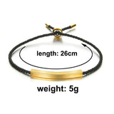 Custom Engraved Steel Red Bracelet for Women Men