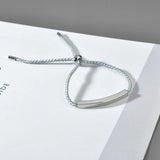 Custom Engraved Steel Red Bracelet for Women Men