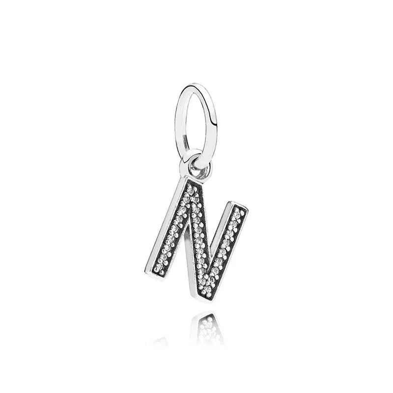 Letter Charm Silver 925 Delicate Style Birthday Gift