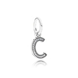 Letter Charm Silver 925 Delicate Style Birthday Gift