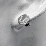 925 Silver U Stud Earrings w/ CZ for Women