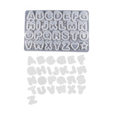 Alphabet Quicksand Silicone Mold for Jewelry Making