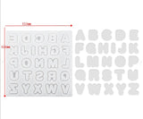 Alphabet Quicksand Silicone Mold for Jewelry Making