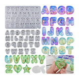 Alphabet Quicksand Silicone Mold for Jewelry Making