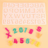 Letter Alphabet Silicone Resin Casting DIY Jewelry Keychain
