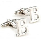 B Letter Cufflink Pair