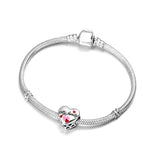 Letter Beads My Family Letters Charm for Bracelets S925 Sterling Silver
