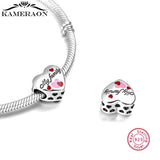 Letter Beads My Family Letters Charm for Bracelets S925 Sterling Silver