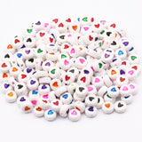 Alphabet Letter Beads Round Acrylic Random Spacer