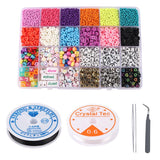 DIY Jewelry Making Letter Beads Kit Polymer Clay Spacer Charms