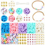 DIY Jewelry Making Letter Beads 6mm Clay Spacer Charms Kit
