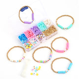 DIY Jewelry Making Letter Beads 6mm Clay Spacer Charms Kit