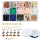 DIY Jewelry Making Letter Beads Kit Polymer Clay Spacer Charms