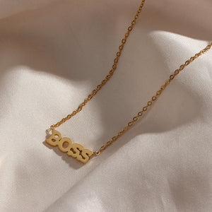 Letter Pendant Necklaces 18k Stainless Steel Jewelry