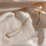 Letter Pendant Necklaces 18k Stainless Steel Jewelry