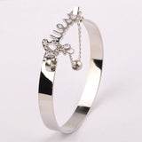 Letter Bracelet Women Alloy Material Party Bracelet Jewelry Alloy Bangles