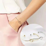 Letter Bracelets Initial Letter Alloy Bracelet For Women Name Jewelry Gift