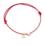 Coin Love Heart Bracelet Charm Lucky Red Strings Bangle Jewelry