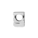 F Alphabet Charm 925 Sterling Silver Bead for Bracelet DIY Jewelry