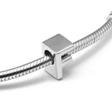 F Alphabet Charm 925 Sterling Silver Bead for Bracelet DIY Jewelry