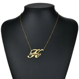Letter Hollow Necklace Name Personalized O-Chain