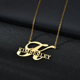 Letter Hollow Necklace Name Personalized O-Chain
