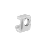 925 Sterling Silver J Charm Alphabet Bead for Jewelry Making