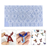 Antlers House Doorplate Mirror Silicone Mold for Home Decor