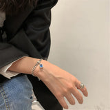 Stainless Steel Cuban Link Chain Bracelet Hand Jewelry