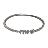 MU Woman Necklaces Jewelry Rhinestone Women Necklace Pendant Silver Vintage
