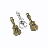 Nashville Guitar Charms Tibetan Silver Antique Bronze 31x11mm