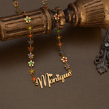 Personalized Letter Necklace Heart Crown Name Butterfly Flower Chain