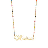Personalized Letter Necklace Heart Crown Name Butterfly Flower Chain