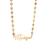 Personalized Letter Necklace Heart Crown Name Butterfly Flower Chain