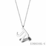 Letter Necklace Pendant Girl Jewelry Chain XINDXIOXL-S