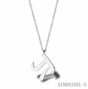 Letter Necklace Pendant Women Jewelry Girl Chain XINDXIOXL-S