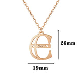 Customizable Letter Necklace for Ladies with Initial Pendant Gift