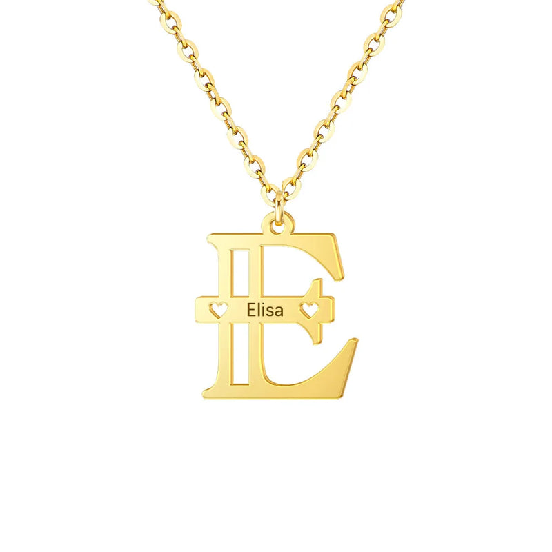 Customizable Letter Necklace for Ladies with Initial Pendant Gift
