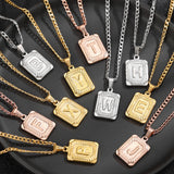 Letter Necklace Initial Pendant Alphabet Personalized Jewelry Gift