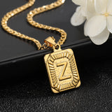 Letter Necklace Initial Pendant Alphabet Personalized Jewelry Gift