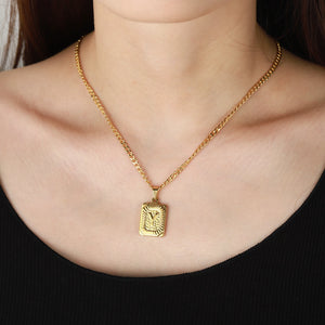 Letter Necklace Initial Pendant Alphabet Personalized Jewelry Gift