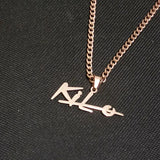Letter Necklace for Women Love and Producer Necklaces Man Kilo Pendant Neck