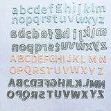 Letter Number Cutting Dies Metal Die Cuts Stencils Template DIY Scrapbook Album
