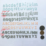 Letter Number Cutting Dies Metal Die Cuts Stencils Template DIY Scrapbook Album