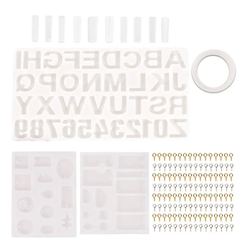 Letter Number Silicone Molds for Resin Casting DIY Jewelry Making