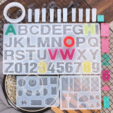 Letter Number Silicone Molds for Resin Casting DIY Jewelry Making