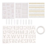 Letter Number Silicone Molds for Resin Casting DIY Jewelry Making