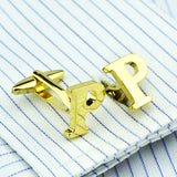 P Cufflinks Shirt Clip Cuff Studs Shirt French Buttons Jewelry