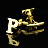 P Cufflinks Shirt Clip Cuff Studs Shirt French Buttons Jewelry