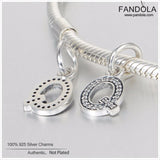 Letter Q Pendant Charms 925 Sterling Silver Jewelry